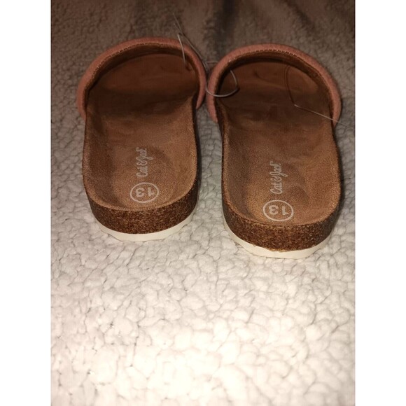 Cat & Jack Girls Summer Sandals Slide-On Size 13 Pink - Picture 3 of 5